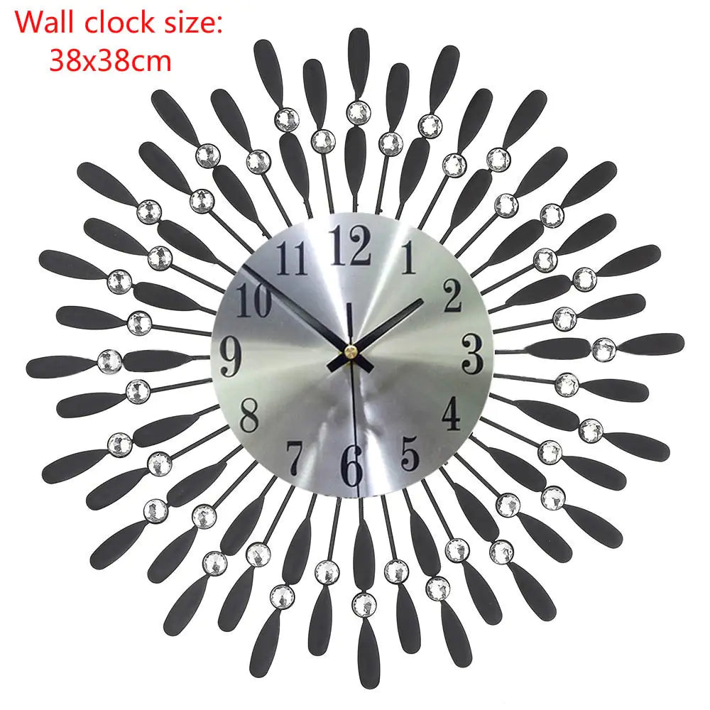 Feather Sun Wall Clock - WanderMart Co.