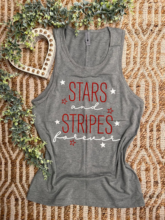 Stars And Stripes Forever Tank - WanderMart Co.