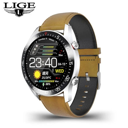 LIGE 2021 New Steel Band Smart Watch - WanderMart Co.