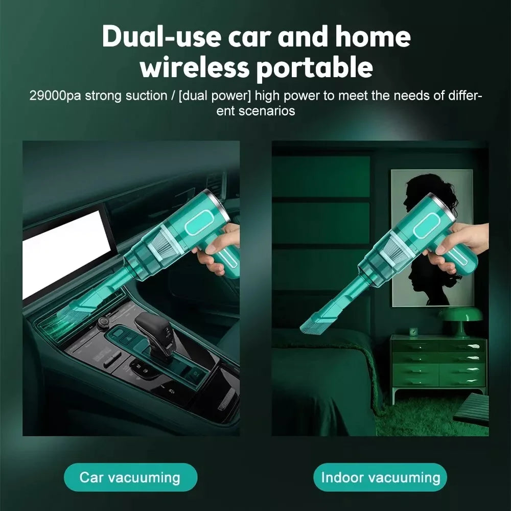 29000PA Cordless Hand Held Vacuum Cleaner Mini Portable Car Auto Home Wireless - WanderMart Co.