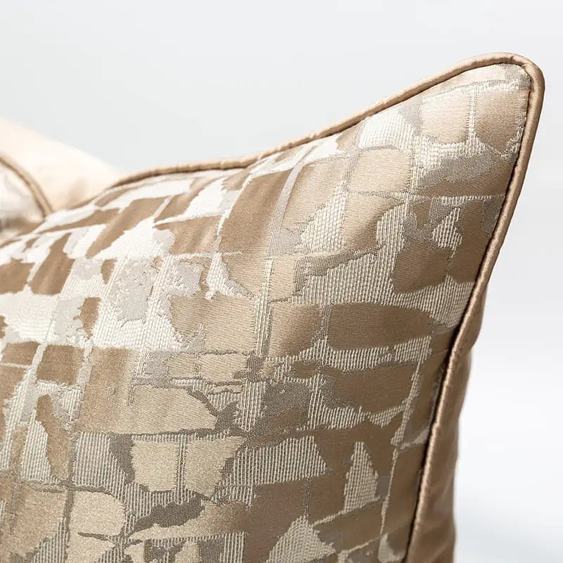 Bronze Jacquard Cushion Cover - WanderMart Co.