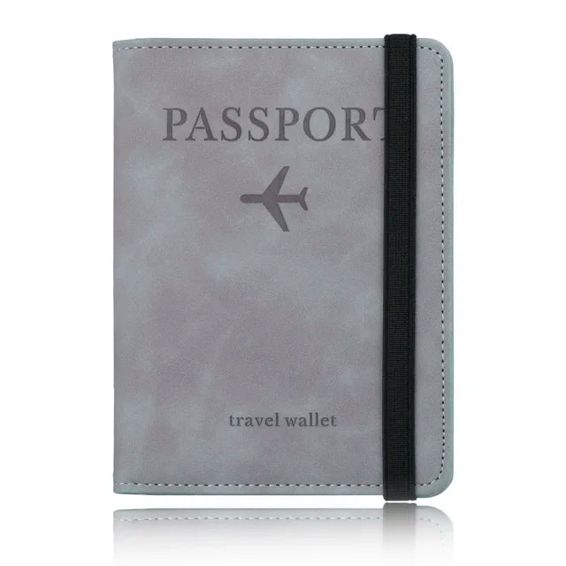 Blocking Passport Holder Leather Travel Wallet - WanderMart Co.