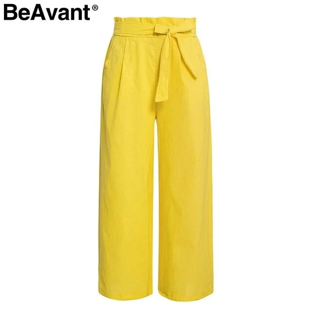 Casual Cotton Linen Summer Pants - WanderMart Co.