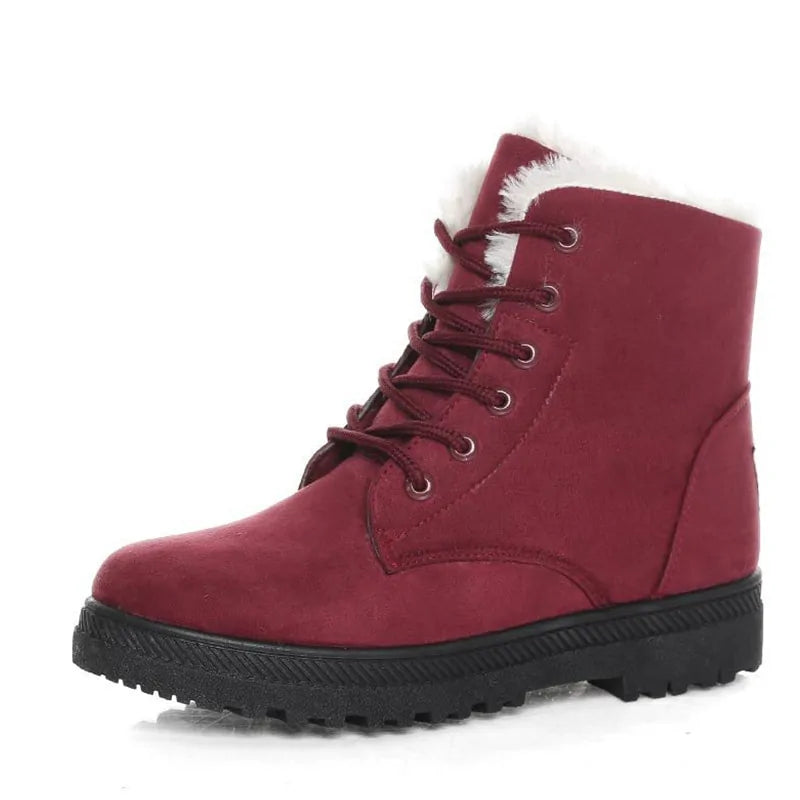 Women Winter Ankle Boots Winter Shoes - WanderMart Co.