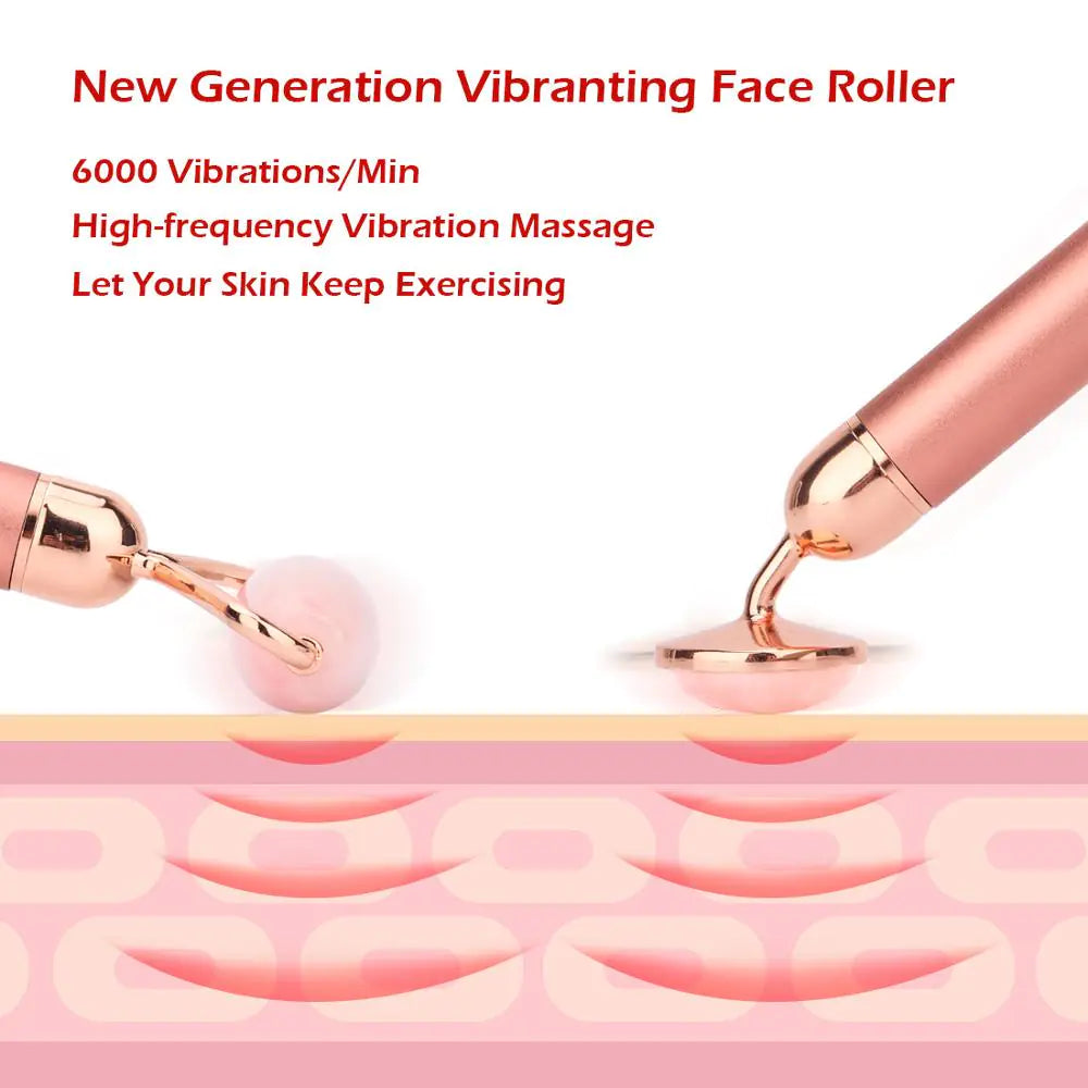 Electric Jade Roller Facial Massager - WanderMart Co.