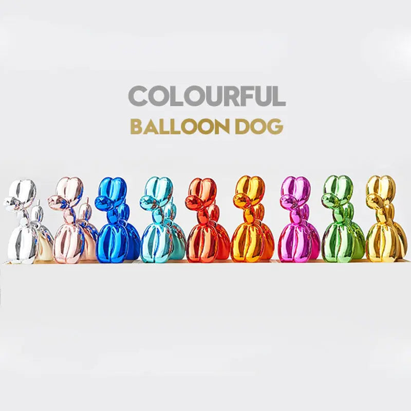 Resin Balloon Dog Statue Figurines - WanderMart Co.