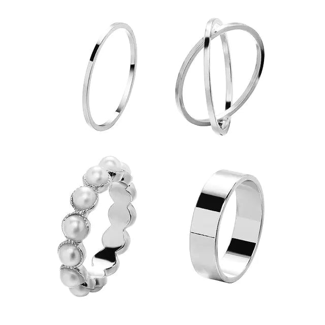 Fashion Boho Crystal Joint Ring Set - WanderMart Co.