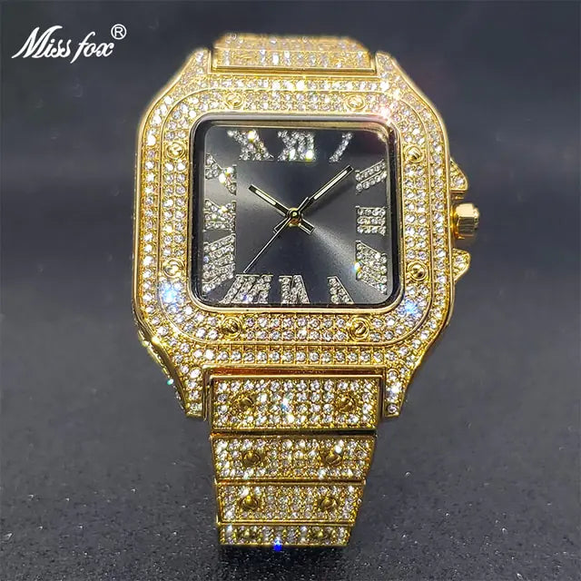 Ice Out Diamond Square Watch - WanderMart Co.