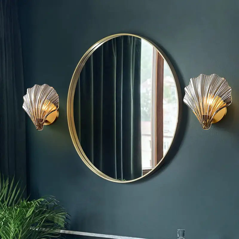 Creative Copper Shell Wall Lamp - WanderMart Co.