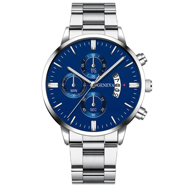 Fashion Men Stainless Steel Watch - WanderMart Co.