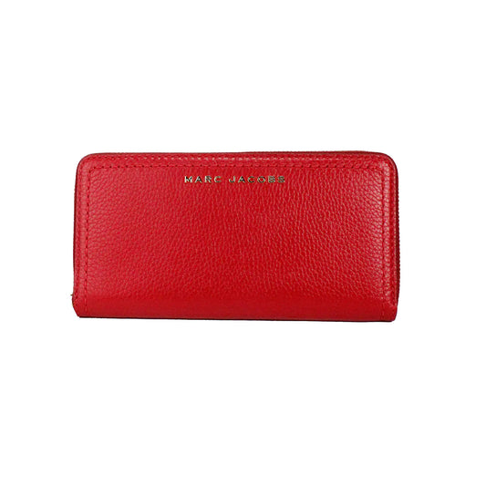 Marc Jacobs Large Savvy Red Leather Continental Clutch Wallet - WanderMart Co.