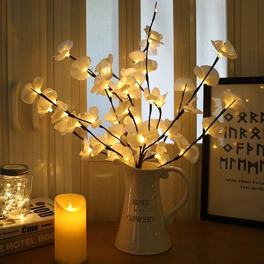 LED Willow Branch Lamp: Elegant Home Decor Accent - WanderMart Co.