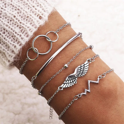 Bohemian Tassel Round Bracelet Set