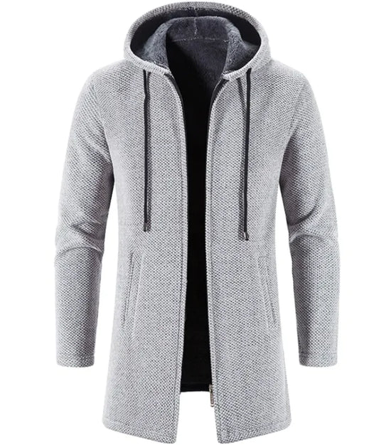 Men's All-Season Fleece-Lined Trend Cardigan – Versatile and Stylish - WanderMart Co.