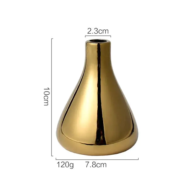 Luxury Plated Gold Vase - WanderMart Co.