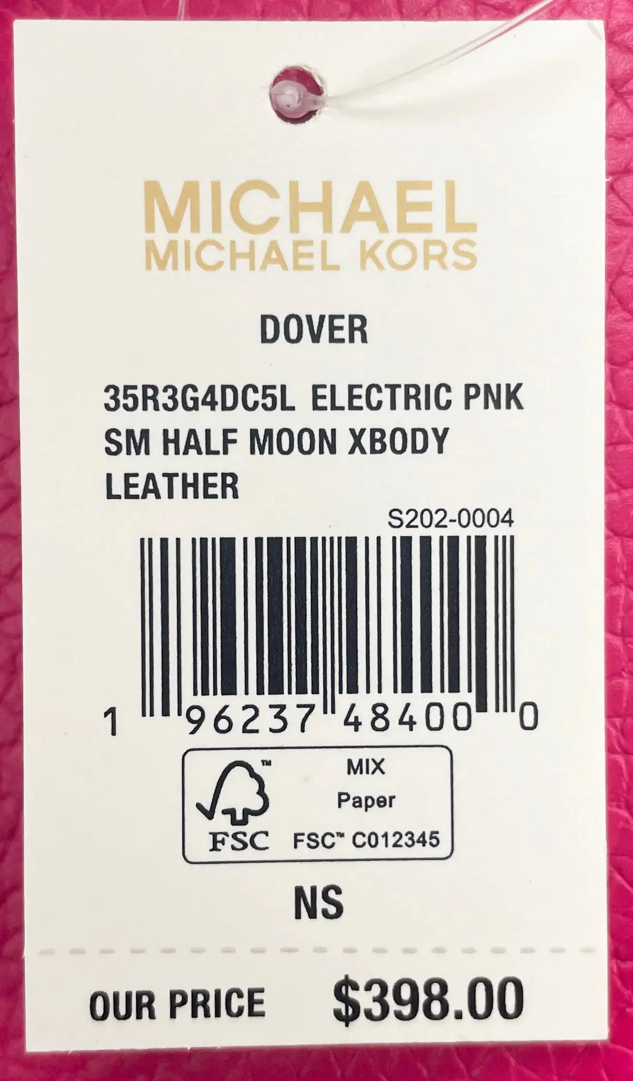 Michael Kors Dover Small Pink Half Moon Crossbody - WanderMart Co.