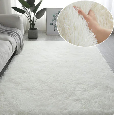 Soft Fluffly White Carpet For Bedrooms - WanderMart Co.