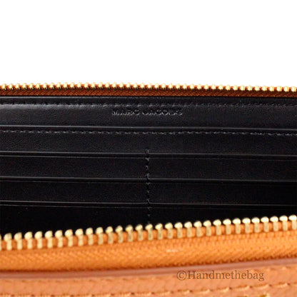 Marc Jacobs Large Smoked Almond Leather Continental Phone Wallet - WanderMart Co.