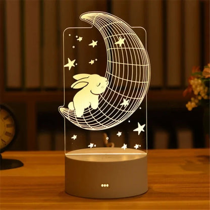 3D Acrylic Lamp for Decoration - WanderMart Co.