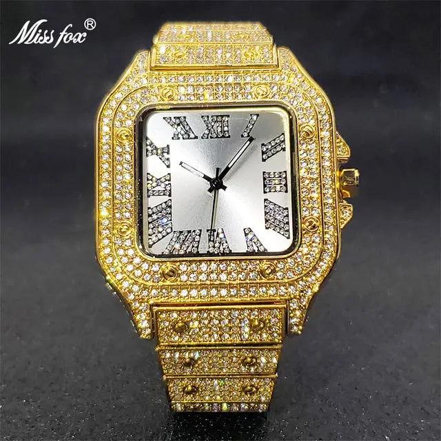 Ice Out Diamond Square Watch - WanderMart Co.