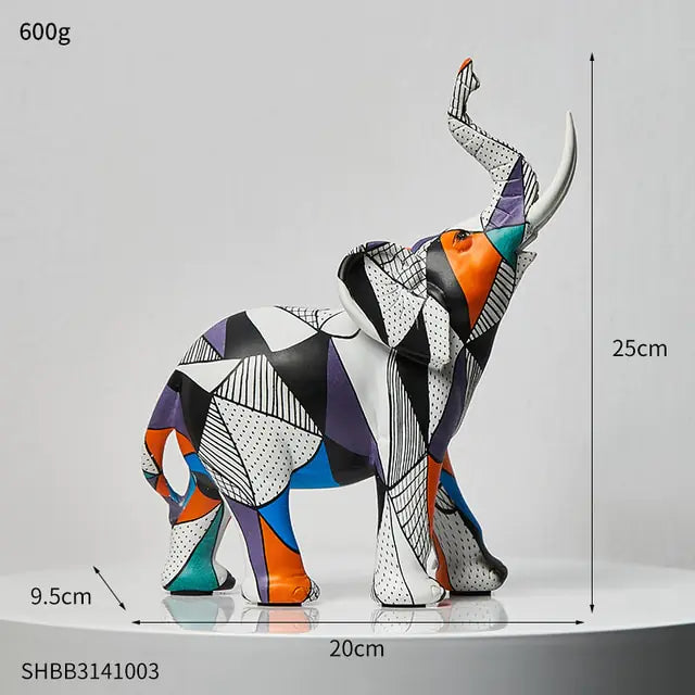 Painting Art Elephant Sculptures & Figurines Modern Decoration - WanderMart Co.