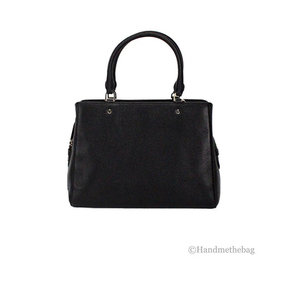 Kate Spade Leila Medium Black Triple Compartment Satchel - WanderMart Co.