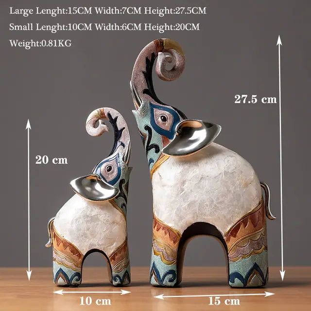 Painting Art Elephant Sculptures & Figurines Modern Decoration - WanderMart Co.