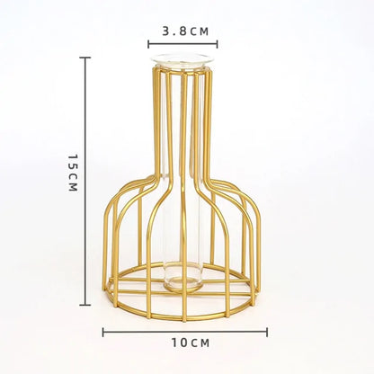 Creative Golden Glass Vase - WanderMart Co.