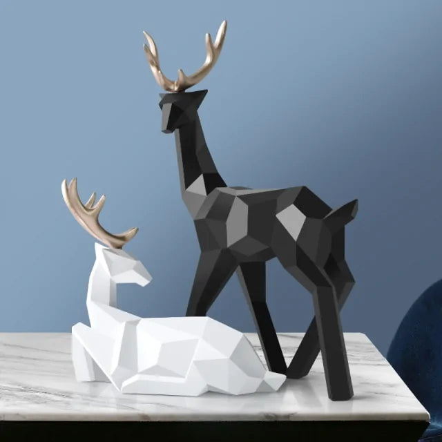 Reindeer Figurines Sculpture - WanderMart Co.