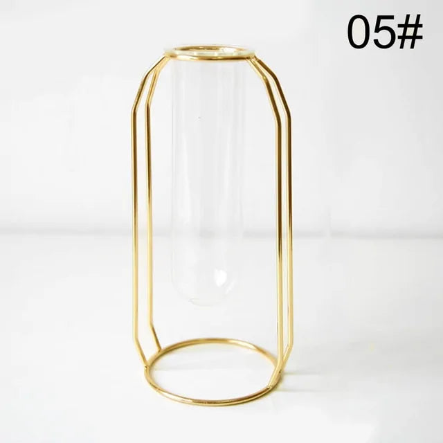 Creative Golden Glass Vase - WanderMart Co.