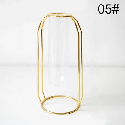 Creative Golden Glass Vase - WanderMart Co.