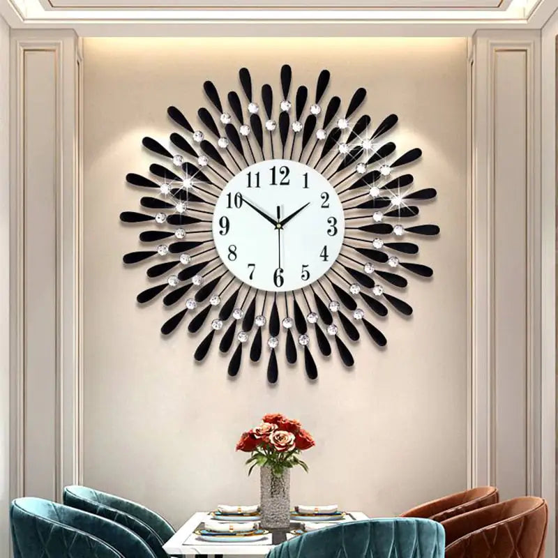 Feather Sun Wall Clock - WanderMart Co.