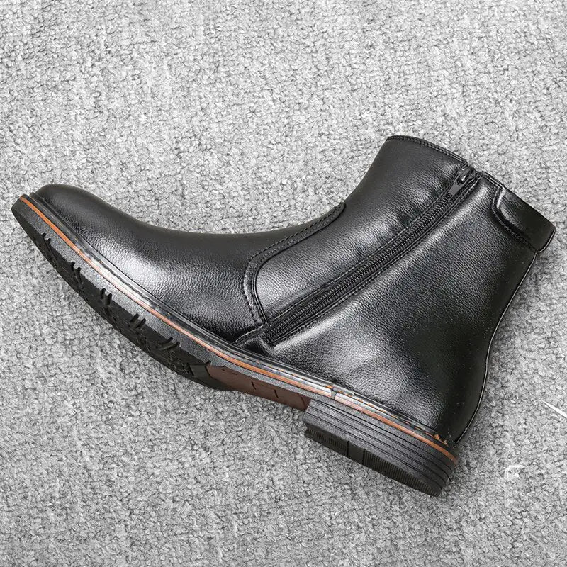 The Wotna - Alligator Leather Winter Ankle Boots - WanderMart Co.