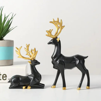 Elk Deer Statue Reindeer Figurines - WanderMart Co.