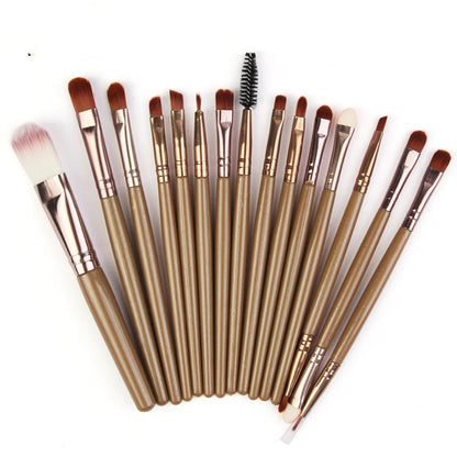 15 Pieces Makeup Brush Set - WanderMart Co.