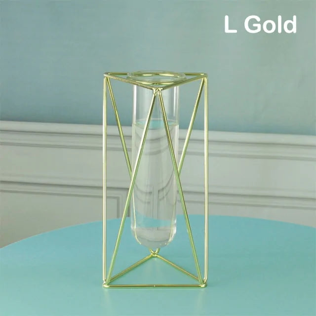 Creative Golden Glass Vase - WanderMart Co.