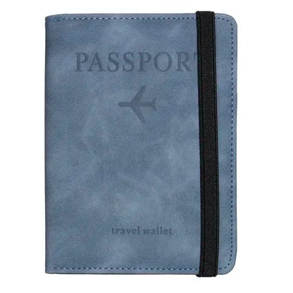 Blocking Passport Holder Leather Travel Wallet - WanderMart Co.