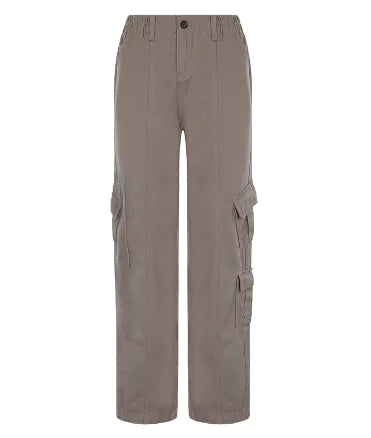 Cargo Solid Baggy Pants - WanderMart Co.