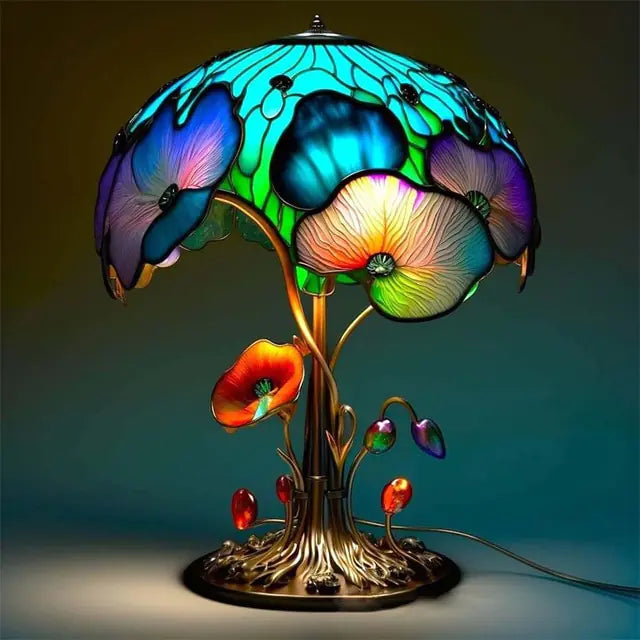 Creative Stained Plant Series Table Lamp - WanderMart Co.