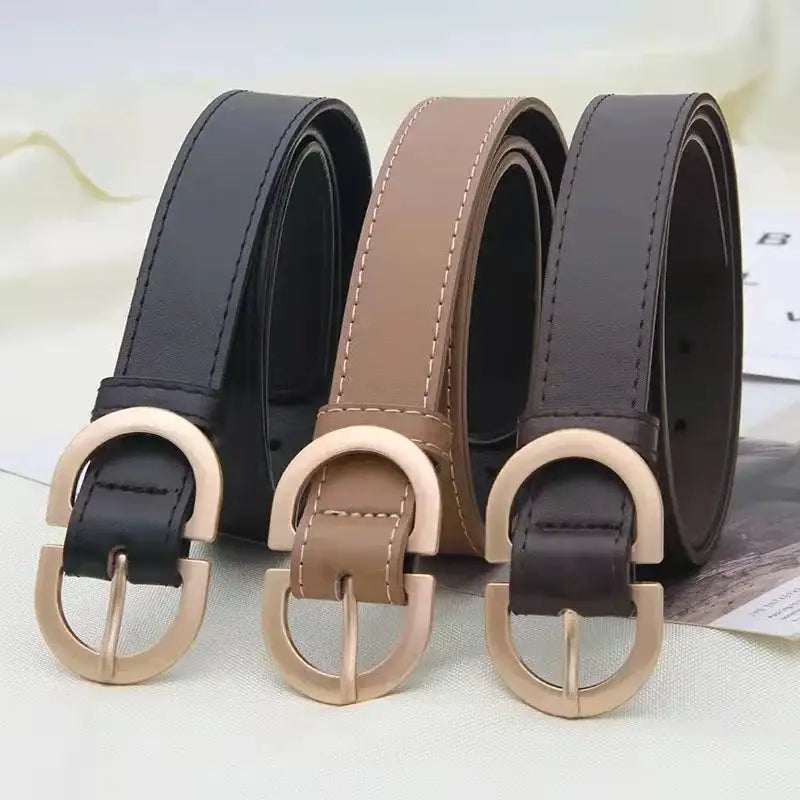 Elegant Leather Fashion Belt - WanderMart Co.