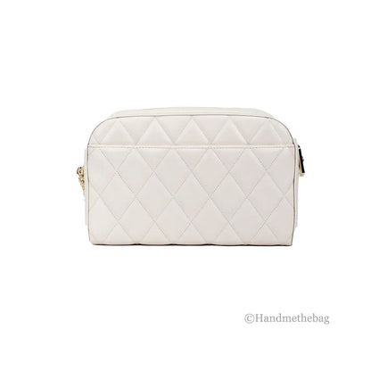 Kate Spade Carey Mini Parchment Quilted Camera Crossbody Bag - WanderMart Co.