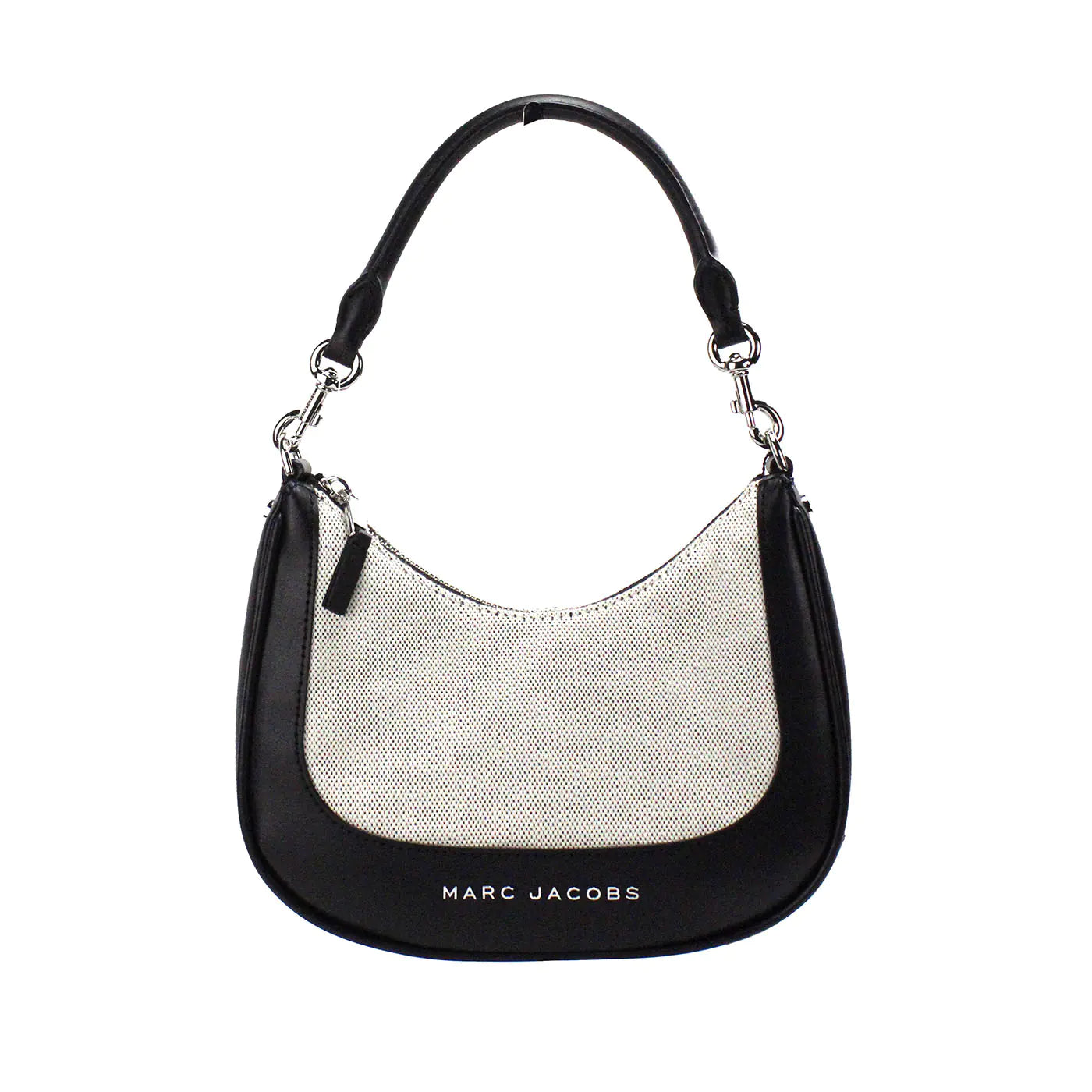 Marc Jacobs Terry Canvas Leather Hobo Shoulder Bag - WanderMart Co.