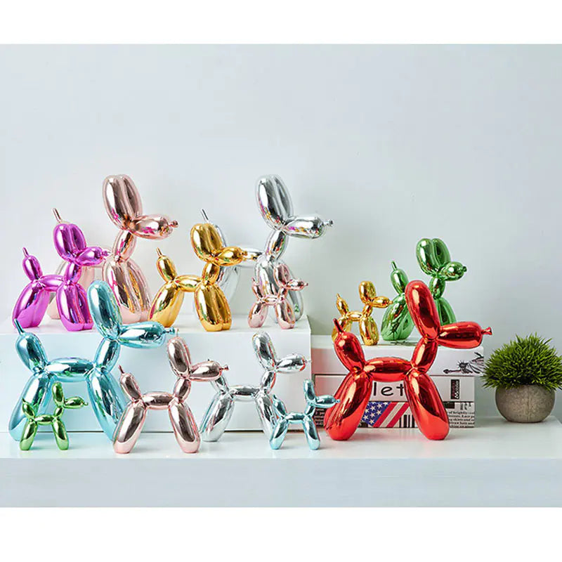 Resin Balloon Dog Statue Figurines - WanderMart Co.