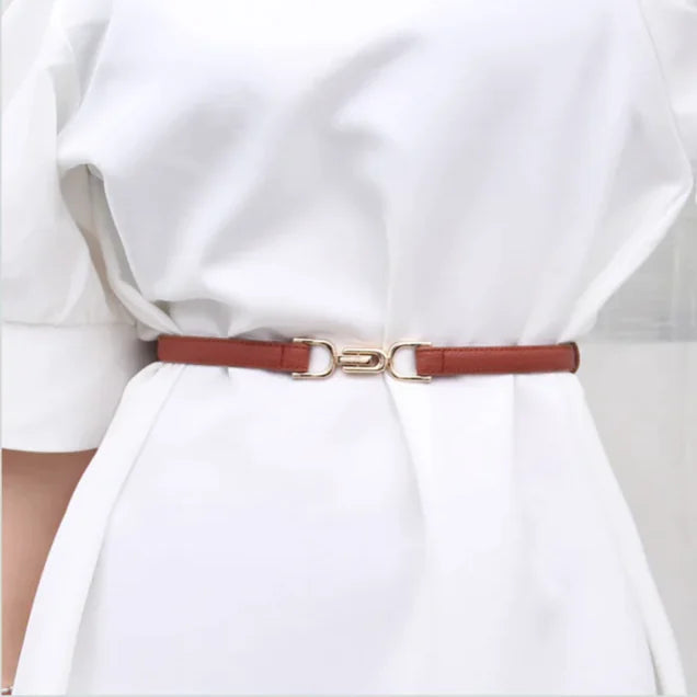 Adjustable Leather Dress Belt - WanderMart Co.