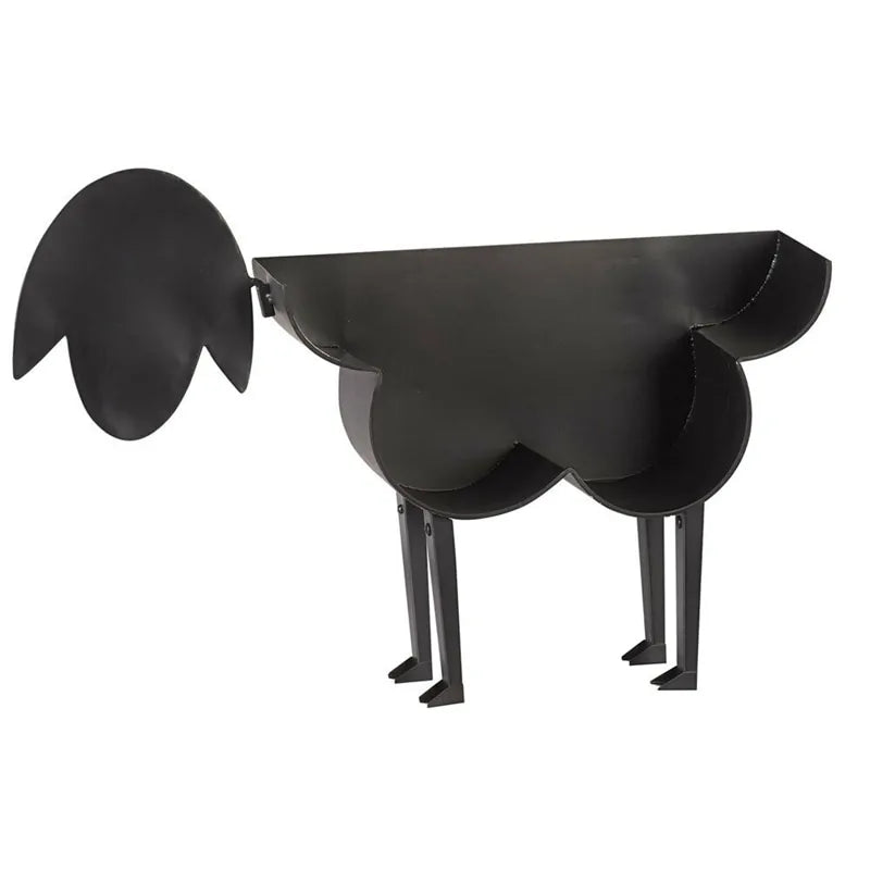 Sheep Decorative Toilet Paper Holder: Free-Standing Iron Bathroom Tissue Storage - WanderMart Co.