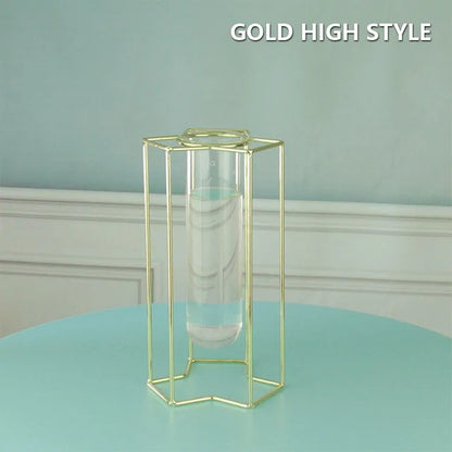 Creative Golden Glass Vase - WanderMart Co.