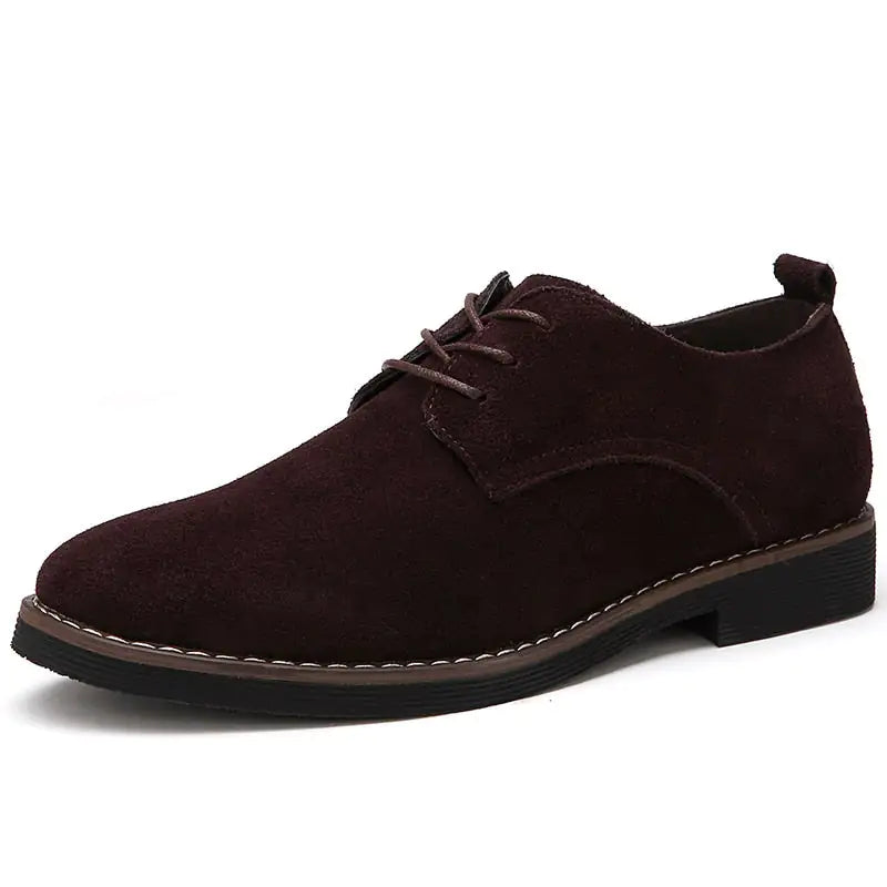 The Roxida - Suede Leather Oxford Shoes For Men - WanderMart Co.