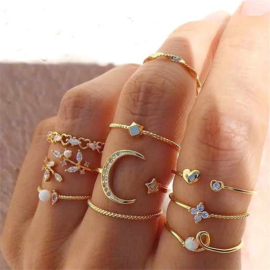 Bohemian Chain Rings - WanderMart Co.