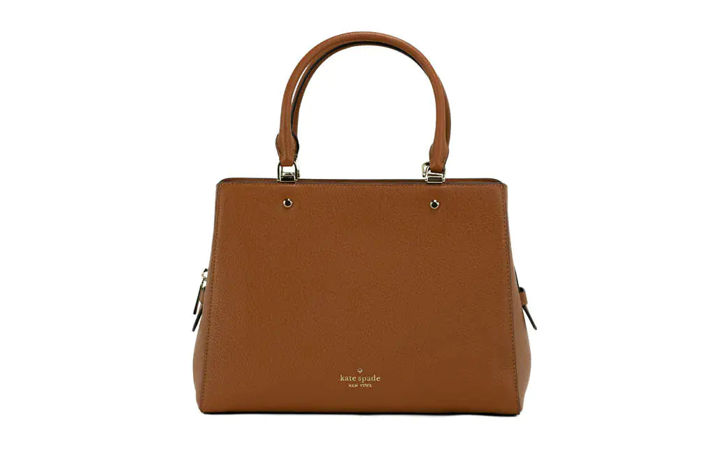 Kate Spade Leila Medium Warm Gingerbread Triple Compartment Satchel - WanderMart Co.