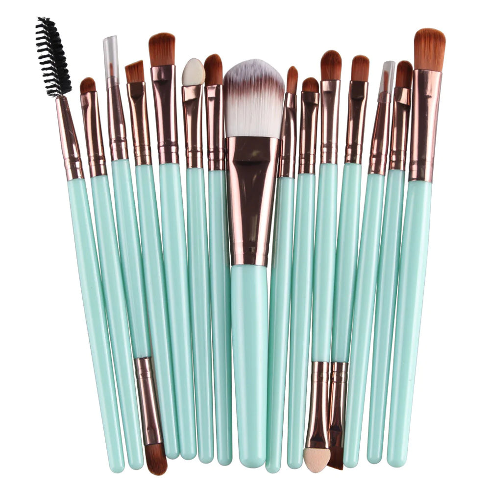 15 Pieces Makeup Brush Set - WanderMart Co.